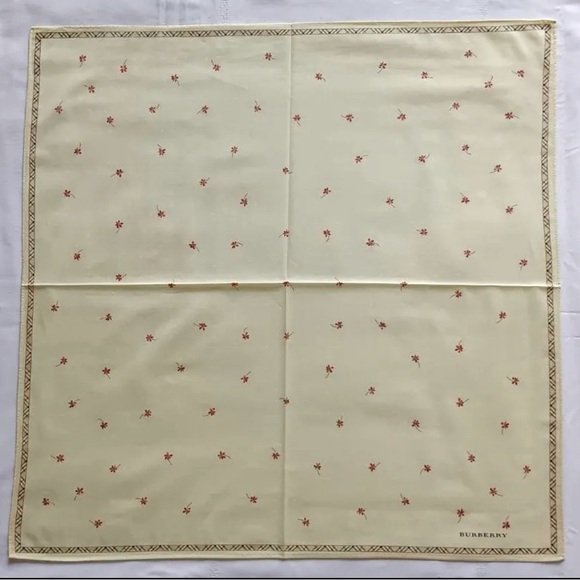 Burberry Accessories - Authentic Burberry Cotton Scarf 20”x20”